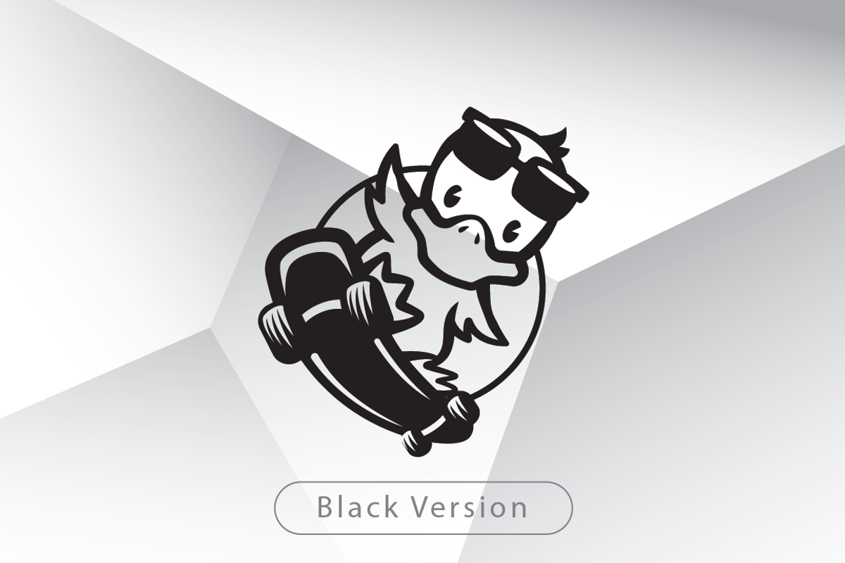 Skateboard Duck Logo Template, a Branding & Logo Template by Heavtryq Design (Photo 3 of 3)