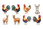 Quirky Farm Animals Clipart PNG, a Seasonal Illustration by CitraGraphics (Thumbnail 3 of 4)