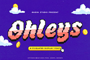 Ohleys Pixelated Font, a Handwritten Font by Angin Studio (Thumbnail 1 of 15)