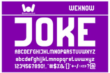 Joke font