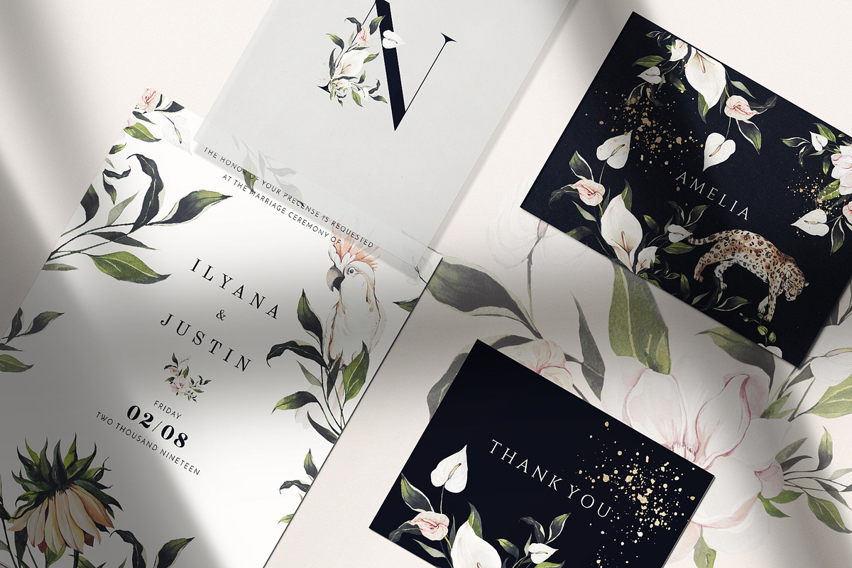 TROPICAL PARADISE-watercolor set, an Object Graphic by Natalia Tugova (Photo 10 of 17)