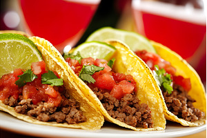 Delicious beef tacos with fresh, a Food & Drink Photo by Lermont51