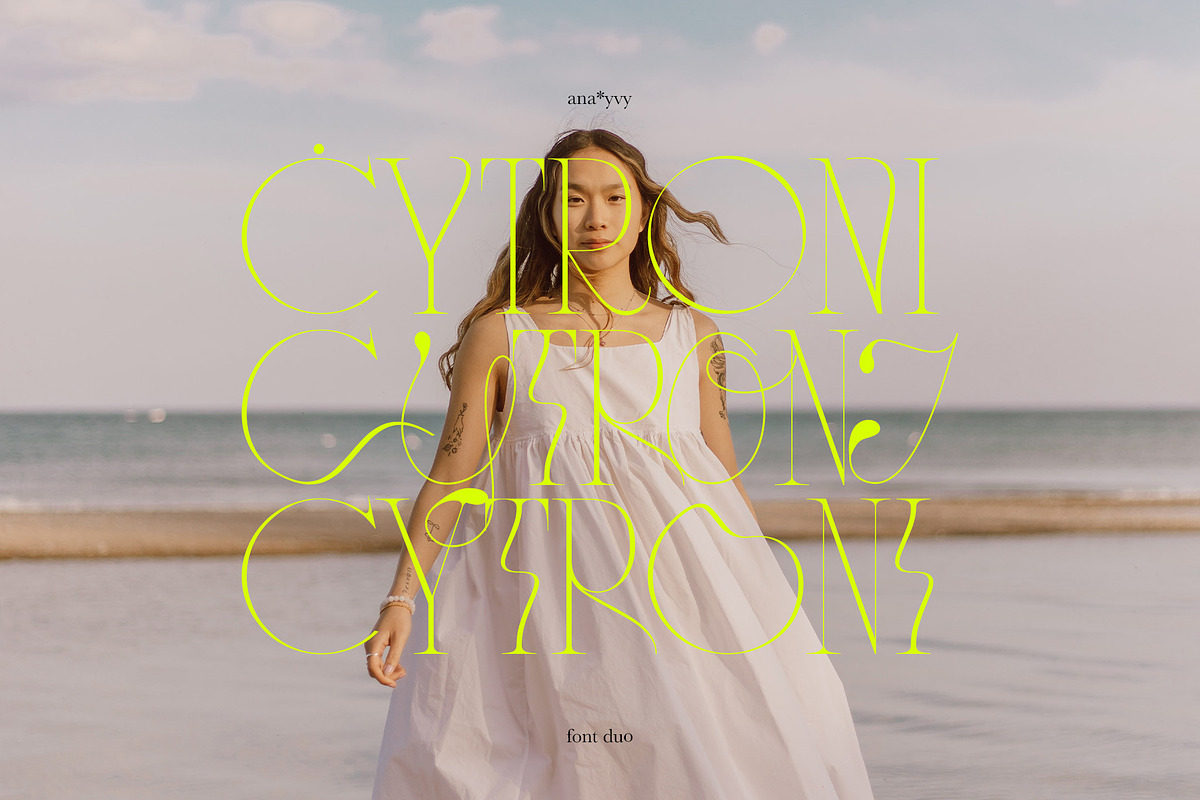 CYTRONI Modern Mix Font Duo, a Serif Font by ana & yvy (Photo 1 of 34)
