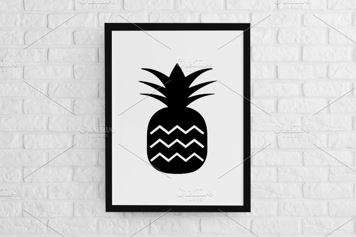 Pineapple Silhouette SVG, a Food Illustration by newminddesign (Photo 2 of 3)