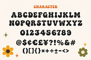 Boosta Nose Retro Psychedelic Font, a Sans Serif Font by Maulana Creative (Thumbnail 5 of 7)