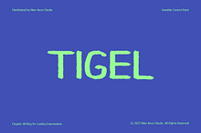 Tigel - Organic Handcrafted Typeface