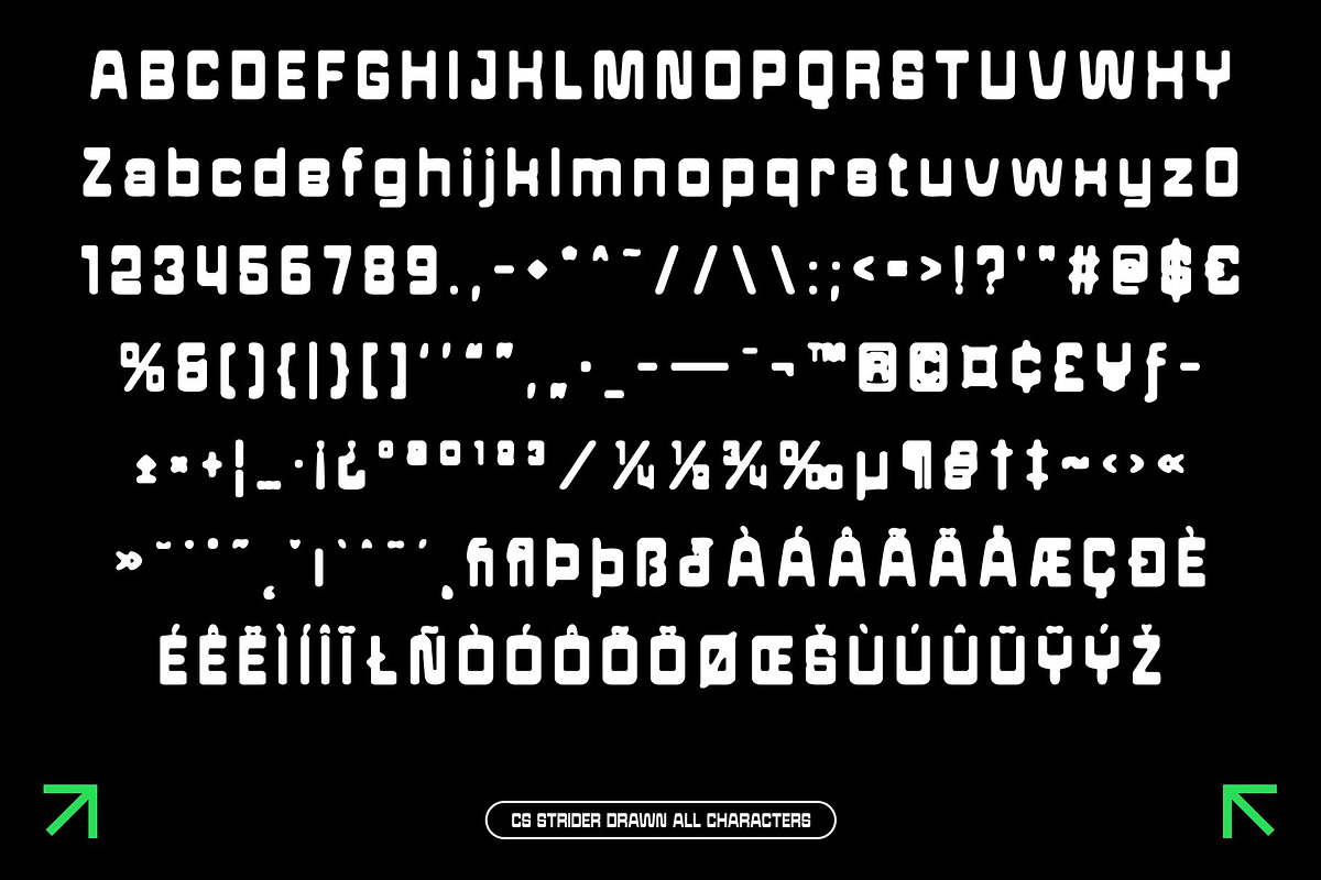 CS Strider Drawn, a Sans Serif Font by Craft Supply Co. (Photo 8 of 8)