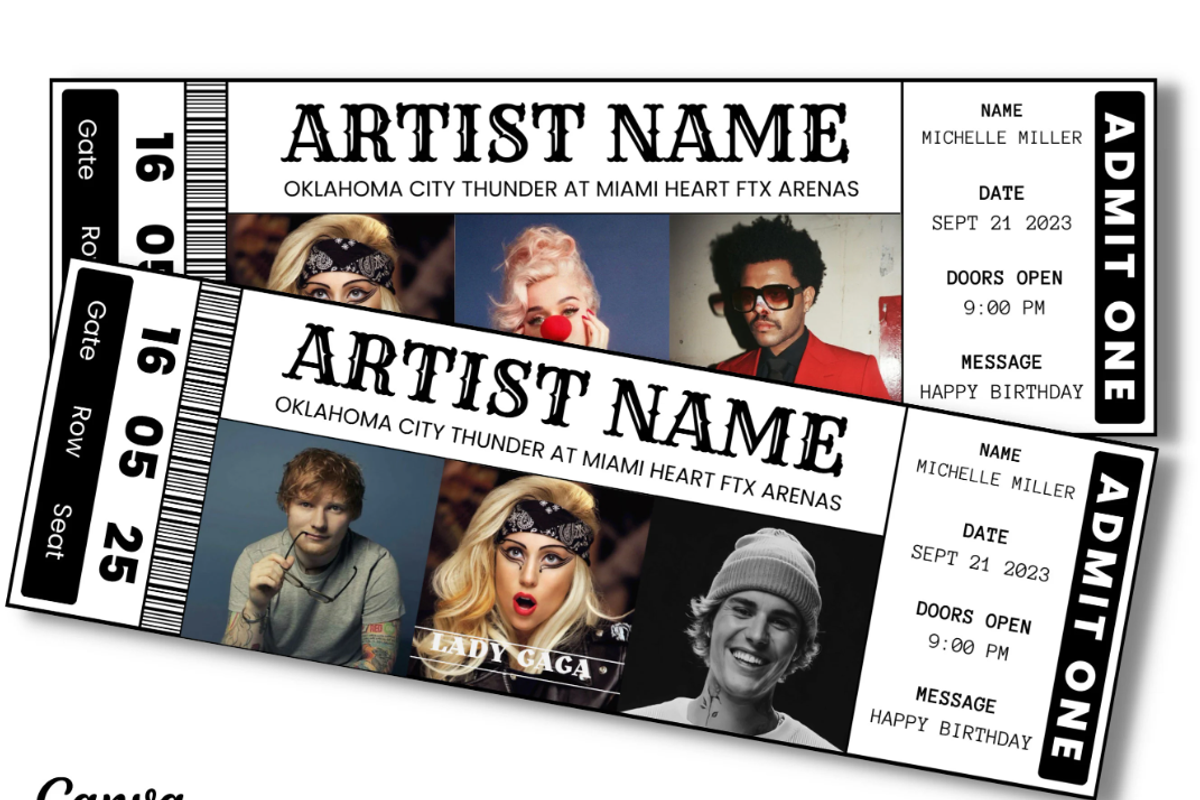 Editable Concert Ticket Template, an Invitation Template by YasdeyDesigns (Photo 3 of 9)