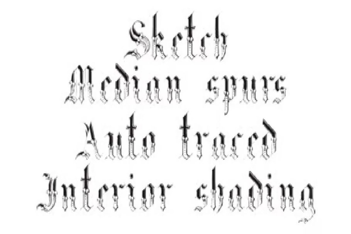 Gothic Garbage, a Blackletter Font by Intellecta Design (Photo 2 of 3)