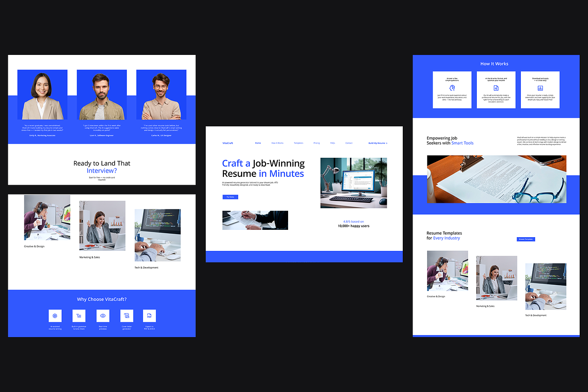 AI Resume Generator Landing Page preview 4