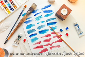 Watercolor Paint Strokes BRUSH