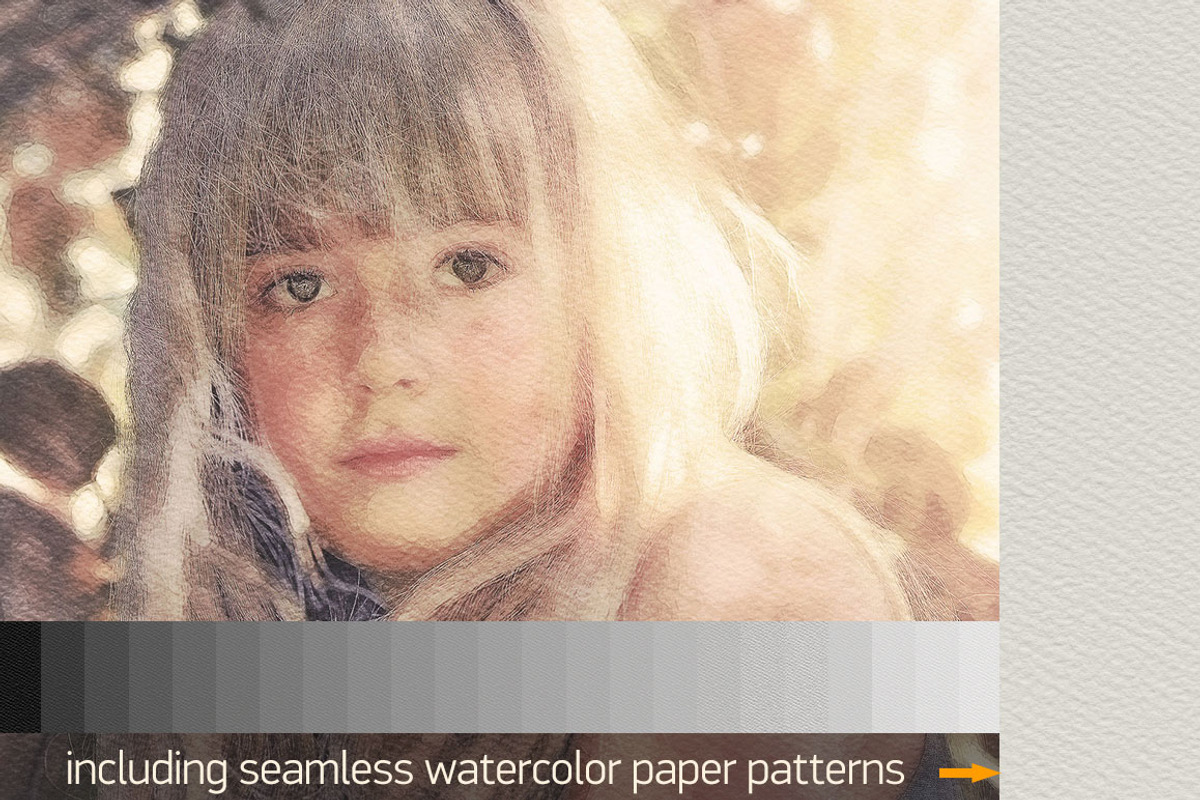 Real Watercolor - Photoshop Action, an Action Add-On by Creative Graphics