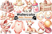 Blush Pink Ivory Baby Nursery Clipar, an Illustration by Black Bird Studio (Thumbnail 1 of 4)