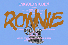ROWNIE — Raw Gritty Modern Font