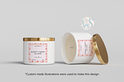 Cute Pink Candle Label Template, a Stationery Template by Little Creative Scribbles (Thumbnail 4 of 6)