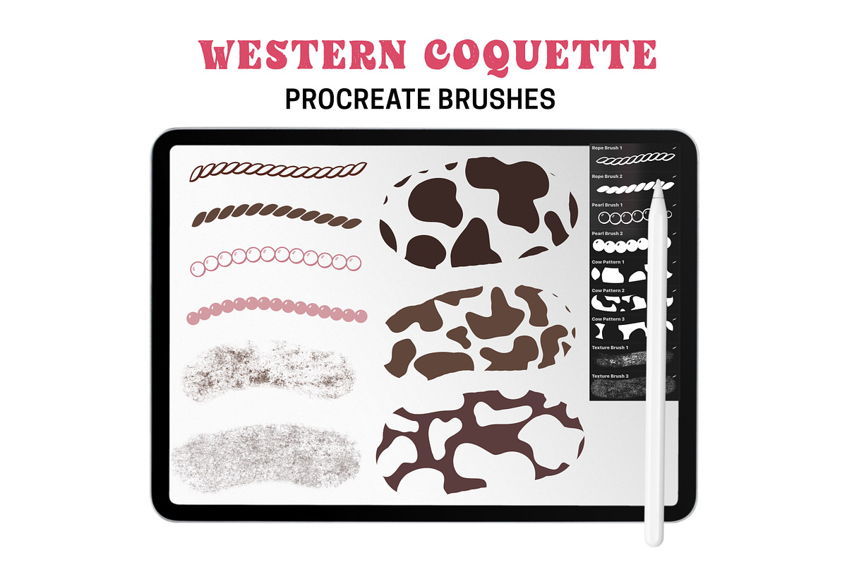 Procreate Stamps Western Coquette, a Brushes & More by Brush Lab (Photo 3 of 7)