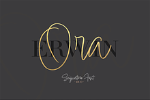 Ora Erwin : Signature Font Duo