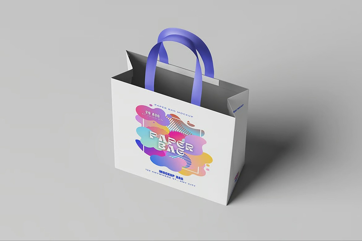 Paper Bag Mockup, a Packaging Mockup by Hubzway (Photo 5 of 5)