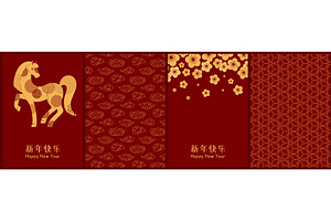 2026 Lunar New Year horse poster, a Seasonal Illustration by sceptical cactus