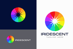Circular Iridescent Logo Minimalist, a Branding & Logo Template by Signatoro
