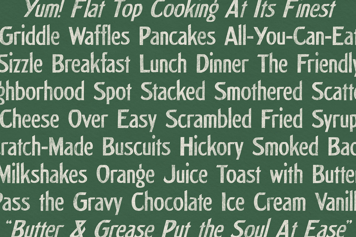 Flat Top Sign Painter Sans, a Sans Serif Font by Joseph Ernst Design Shop (Photo 5 of 5)