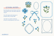 Blue Floral Clipart for Weddings, a Decorative Illustration by Hello Holly Studio (Thumbnail 3 of 10)