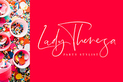 Lightheartedly Signature style font, a Script Font by Creativeqube Design (Thumbnail 8 of 14)
