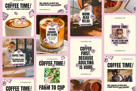 Coffee Shop Instagram Templates