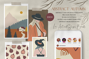 Abstract Autumn Set