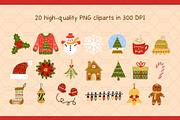 Christmas Doodles Graphic Set, a Pattern Graphic by Drafts n Doodles (Thumbnail 2 of 6)