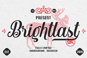 Brightlast - a Vintage Script Font, a Script Font by Vava Aryanto (Thumbnail 1 of 9)