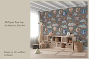 Nursery Wallpaper Mockup, a Product Mockup by MockupArtDesign (Thumbnail 2 of 4)
