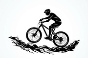 Mountain Biker Silhouette, a Person Illustration by Amazin_art (Thumbnail 26 of 27)