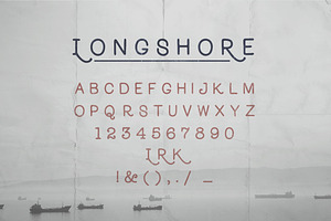 Longshore - Hand Drawn Font