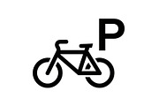 Bicycle Parking Symbol Icon Set, an Icon by musafir_fashion (Thumbnail 12 of 12)