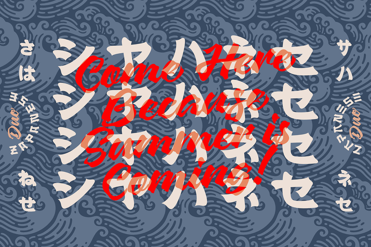 Zapanese Font Duo - Japanese Vibes, a Script Font by Nocturnal Workspace (Photo 15 of 17)
