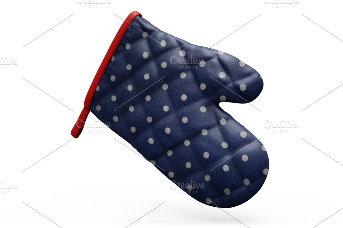 Quilted Oven Mitts Mockup, a Household Mockup by PixelMockup (Photo 4 of 17)