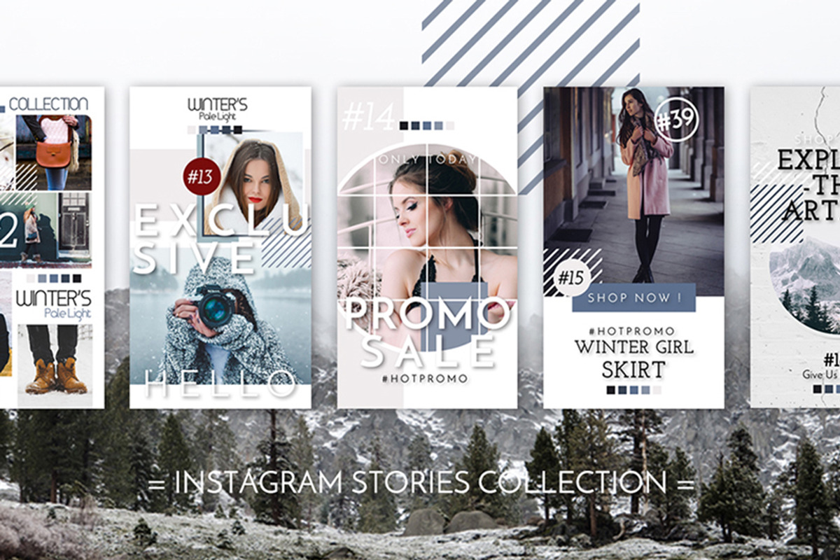 PSD- Winter Fashion, a Social Media Template by dePanda (Photo 5 of 6)