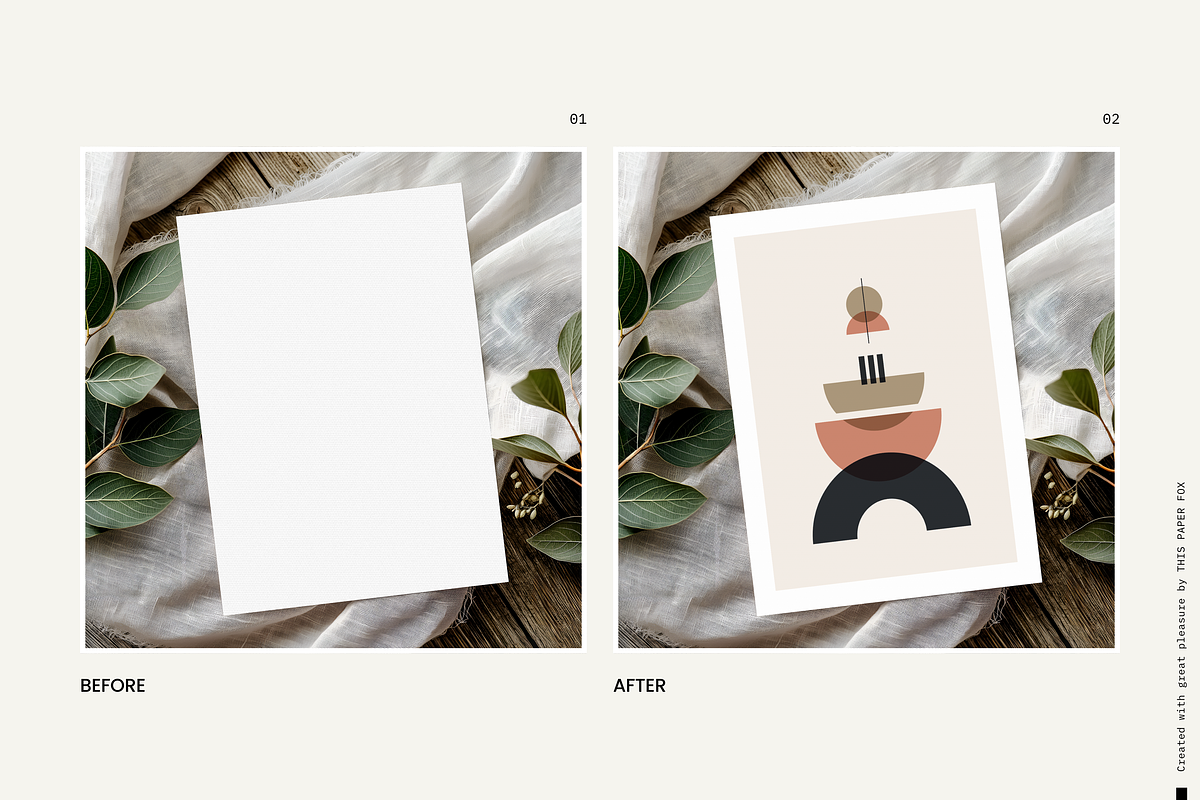 Invitation Card Mockup・Erna ³, a Product Mockup by This Paper Fox (Photo 3 of 5)