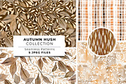 Autumn Watercolor Seamless Patterns, a Pattern Graphic by NancyDzines (Thumbnail 1 of 3)