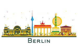 Berlin Germany City Skyline