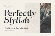 Perfectly Stylish, a Serif Font by zeenesia (Thumbnail 1 of 18)