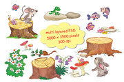 Cute woodland animals bundle, an Animal Illustration by Haso (Thumbnail 7 of 10)