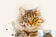 Pet Watercolor Effect Photoshop, an Action Add-On by liptouse (Thumbnail 5 of 10)