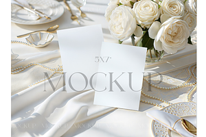 Classic Pearl Invitation Mockup, a Product Mockup by MockupWizard