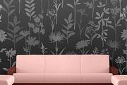 100 Flower Silhouettes, a Background Graphic by Mxtama (Thumbnail 7 of 11)