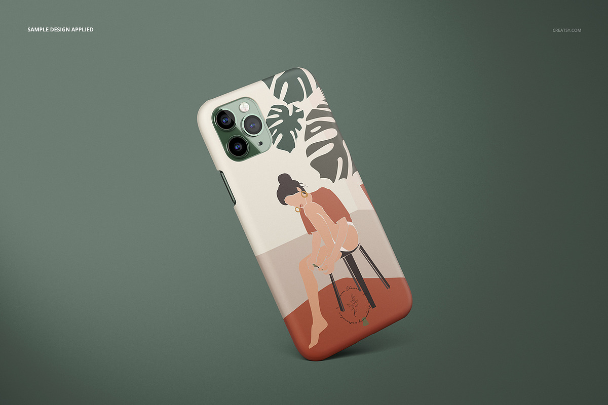 iPhone 11 Pro Matte Snap Case Mockup, an iPhone Mockup by creatsy5 (Photo 7 of 23)