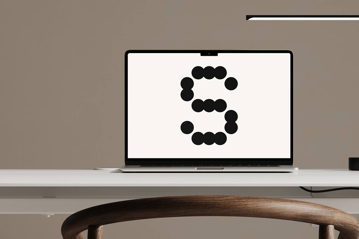 Beige Macbook Mockup 03, a Mockup by TRANSPARENT SOURCE