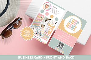Cute Business Card - Logo Included, a Business Card Template by SunshineStudioBoutique