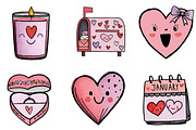 Cute Valentine Clipart, an Illustration by CreationArt (Thumbnail 3 of 7)